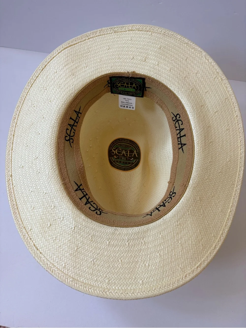 Scala Pro Series Men's Toyo Grosgrain Ribbon Safari Hat Golf Cruise Resort Beach